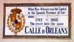 New Orleans French Quarter Calle de Orleans Tile Sign