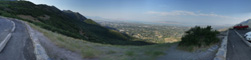 Provo, Squaws Peak.  180 degree pano, distorted.